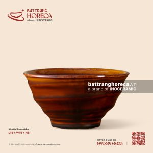 Tô vuốt 15cm - Nâu Trầm