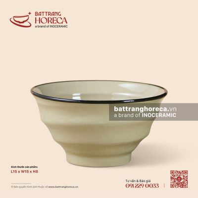 Tô vuốt 15cm – Yên Hồng – Men ngà