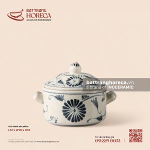Âu (thố) cơm 12 x 10cm - Cúc Lam