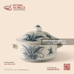 Âu (thố) cơm quai vuông 20 x 16cm - Khoai Chuồn