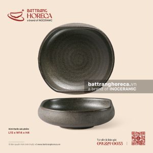 Bát bằng bóp dẹt 15 x 14cm - Yên