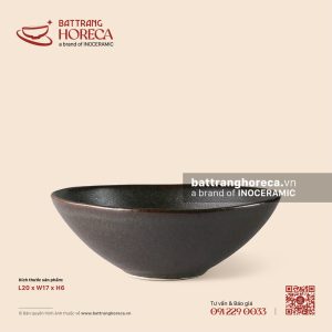 Bát bầu dục (oval) 20 x 17cm - Yên
