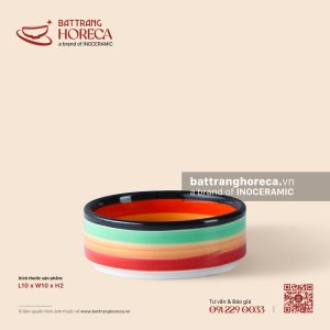 Bát (chén) chấm Nhật 10cm - Cầu Vồng