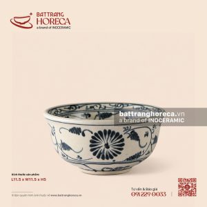 Bát (chén) cơm loe 11.5cm - Cúc Lam