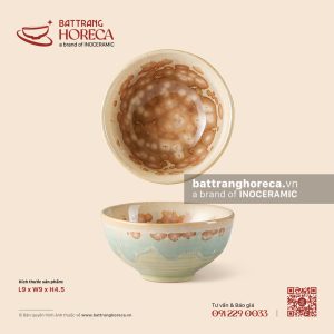 Bát (chén) mắm 9cm - Kết Tinh Nâu