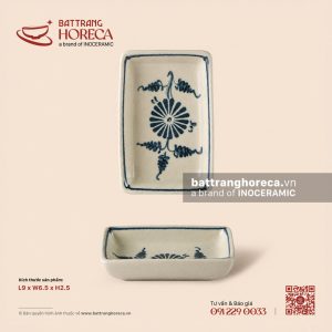 Bát (đĩa) gia vị chữ nhật 9 x 6.5cm - Cúc Lam