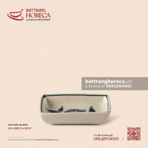 Bát (đĩa) gia vị chữ nhật 9 x 6.5cm - Cúc Lam