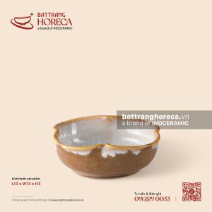 Bát (đĩa) gia vị hoa nhỏ 13cm - Hồng Vân