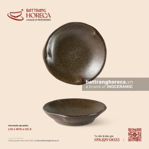 Bát (đĩa) gia vị muối hoa 3 cánh 10cm - Yên