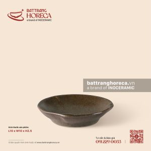 Bát (đĩa) gia vị muối hoa 3 cánh 10cm - Yên