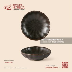 Bát (đĩa) gia vị muối hoa hướng dương 9cm - Yên