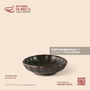 Bát (đĩa) gia vị muối hoa hướng dương 9cm - Yên