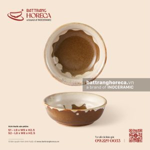 Bát (đĩa) gia vị muối tròn 8cm - Hồng Vân