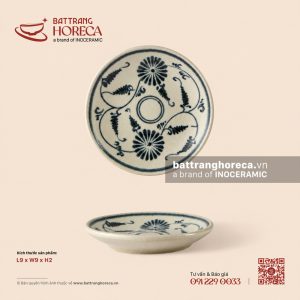 Bát (đĩa) gia vị muối tròn 9cm - Cúc Lam