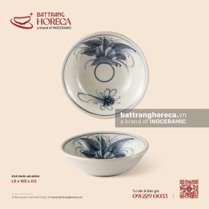 Bát (đĩa) gia vị muối tròn sâu 9cm - Khoai Chuồn