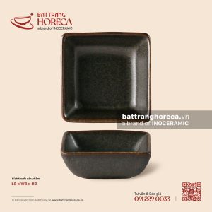 Bát (đĩa) gia vị muối vuông 8cm - Yên
