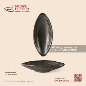 Bát (đĩa) gia vị thuyền mini 14 x 6cm - Yên