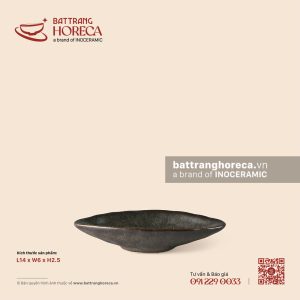 Bát (đĩa) gia vị thuyền mini 14 x 6cm - Yên