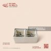 Bát (đĩa) gia vị vuông 2 ngăn 8cm - Cúc Lam