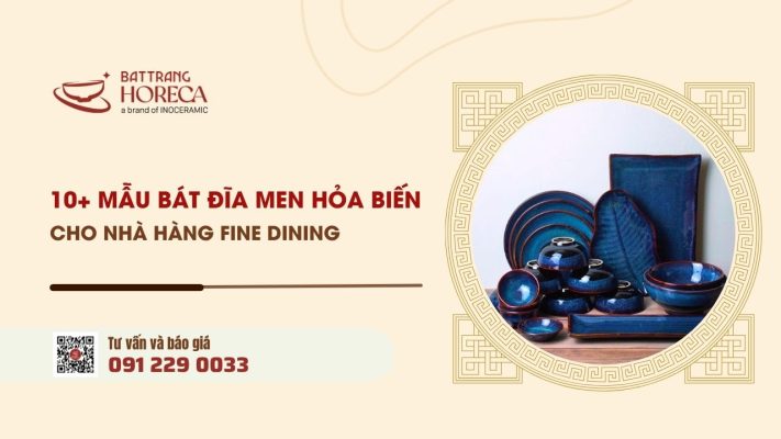 Bát đĩa sứ trắng 80% nhà hàng chuyên nghiệp lựa chọn