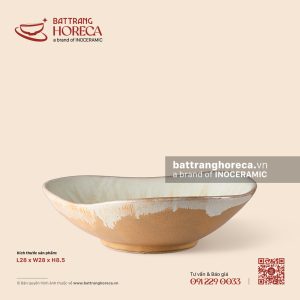 Bát salad tam giác 28cm - Hồng Vân