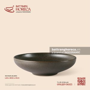 Bát salad tròn sâu chân cao 22cm - Yên