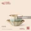 Bộ cốc hoa kèm đĩa lót 11cm - Kết Tinh Nâu