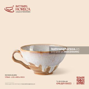 Cốc cà phê (cafe) dáng chiết yêu 170ml 12 x 9cm - Hồng Vân