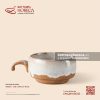 Cốc cà phê (cafe) quai nửa 100ml 10 x 7.5cm - Hồng Vân - Bát Tràng Horeca Cốc cà phê (cafe) quai nửa 100ml 10 x 7.5cm - Hồng Vân