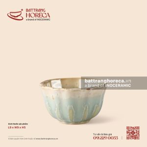 Cốc (chén) trà chủ múi tròn 9cm - Kết Tinh Nâu