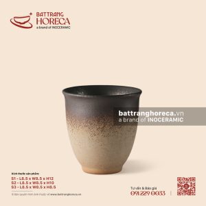 Cốc loe chân nhỏ không quai 8.5cm - Huyền Thổ