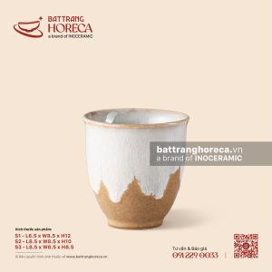 Cốc loe chân nhỏ không quai - Hồng Vân
