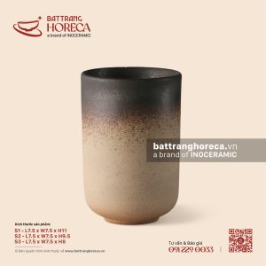 Cốc trụ cao 7.5cm - Huyền Thổ