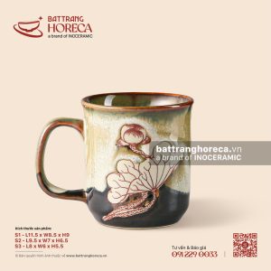 Cốc trụ quai C miệng loe - Ngọc Liên