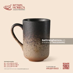 Cốc trụ quai tim 11 x 7.5cm - Huyền Thổ