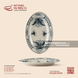 Đĩa bầu dục (oval) lá - Khoai Chuồn