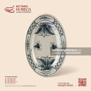 Đĩa bầu dục (oval) lá - Khoai Chuồn