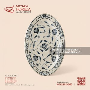 Đĩa bầu dục (oval) lá - Cúc Lam