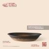 Đĩa bầu dục (oval) sâu nhỏ 23.5 x 16cm - Huyền Thổ