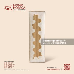 Đĩa chữ nhật dài - Hồng Vân