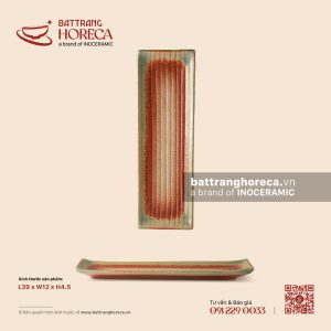 Đĩa chữ nhật dài 39 x 12cm - Bình Minh