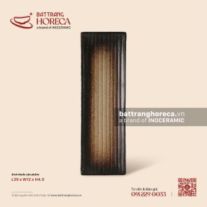 Đĩa chữ nhật dài 39 x 12cm - Huyền Thổ