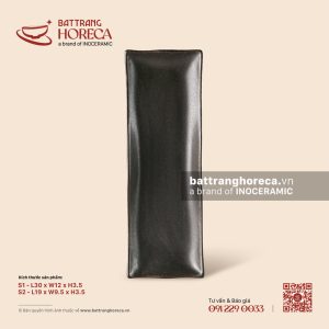 Đĩa chữ nhật lượn - Yên