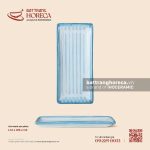 Đĩa kê khăn 14 x 8cm – Biển Xanh