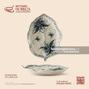 Đĩa lá bỏng 27 x 20cm - Khoai Chuồn