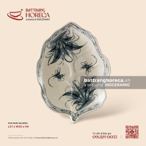 Đĩa lá bỏng 27 x 20cm - Khoai Chuồn