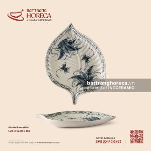 Đĩa lá đề 26 x 20cm - Khoai Chuồn