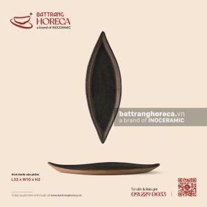Đĩa lá nhọn 2 đầu 32 x 10cm - Huyền Thổ