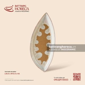 Đĩa lá xoài 30.5 x 13.5cm - Hồng Vân