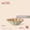 Đĩa lót tách hoa bẻ gân múi 11cm - Kết Tinh Nâu